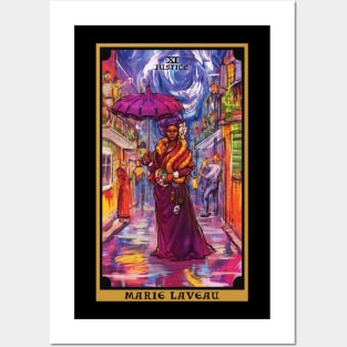 Marie Laveau In The Justice Tarot Card Posters and Art